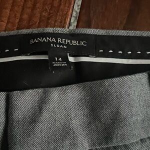 Banana Republic Charcoal Sloan Trousers